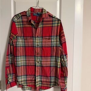 Ralph Lauren Red Plaid Casual Shirt